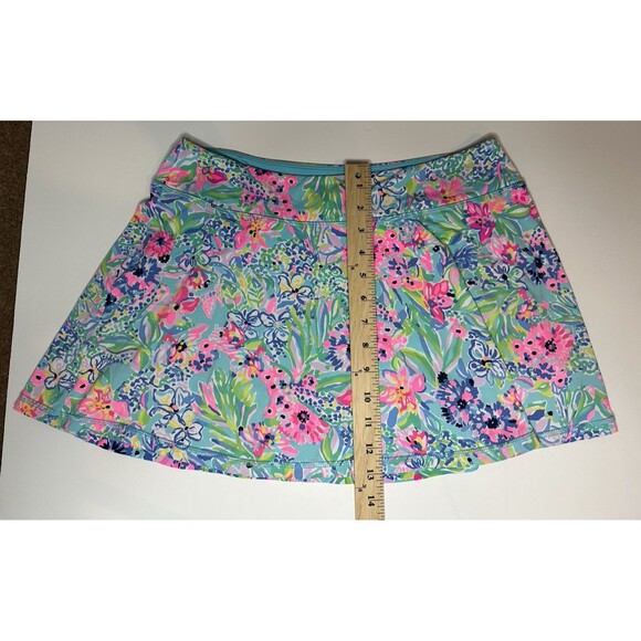 Lilly Pulitzer Aila Skort Amalfi Blue Alligator Isle UPF 50+ M - Picture 5 of 14